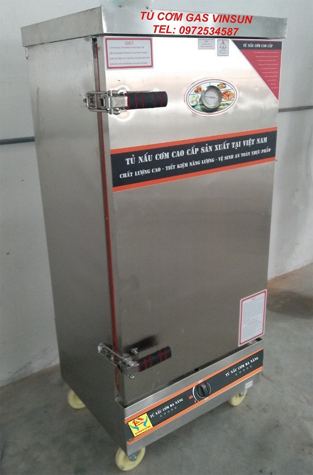 Tủ Cơm Gas 12 Khay Nấu 50 Kg Gạo VinSun Tủ Cơm Gas 12 Khay Nấu 50 Kg Gạo VinSun