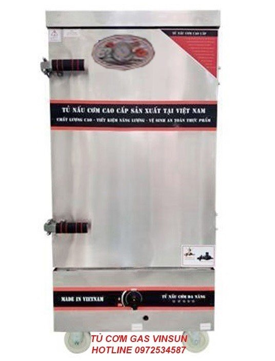Tủ Cơm Gas 12 Khay Nấu 50 Kg Gạo VinSun Tủ Cơm Gas 12 Khay Nấu 50 Kg Gạo VinSun